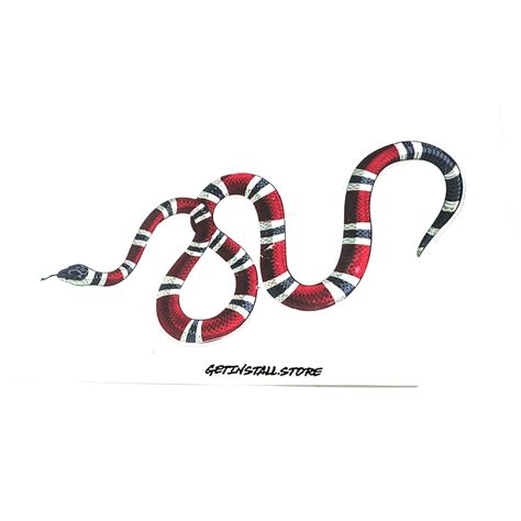 gucci snake sticker for car.